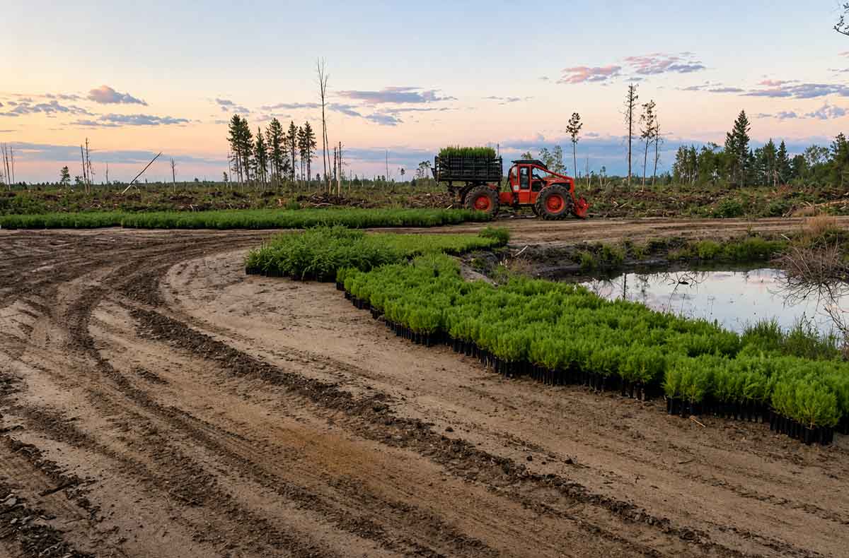 machine-transport-plantation-arbres-services-groupe-ajfor-consultants-forestiers-quebec